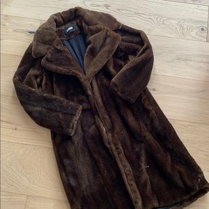 Reformation faux fur vegan “mink” coat size M